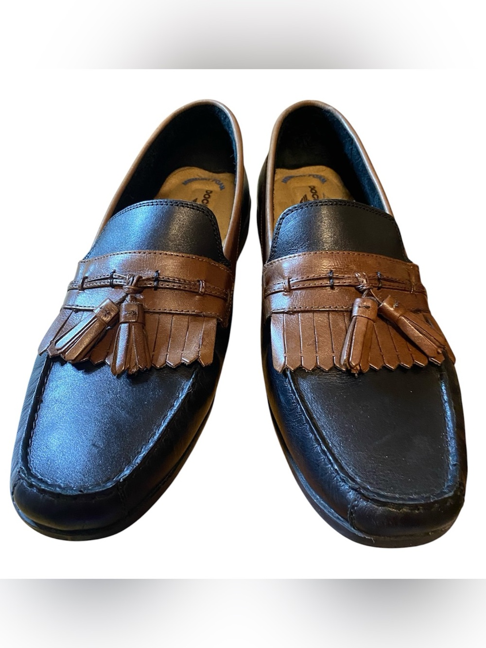 Dockers Black and Brown Tassel Kiltie Loafers